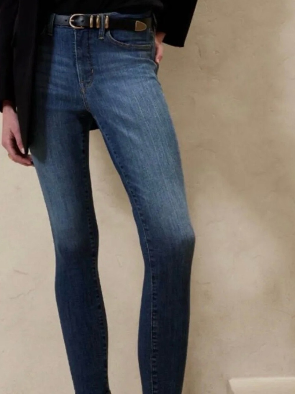 Banana Republic Devon High Rise Raw Hem Skinny Jeans 29S